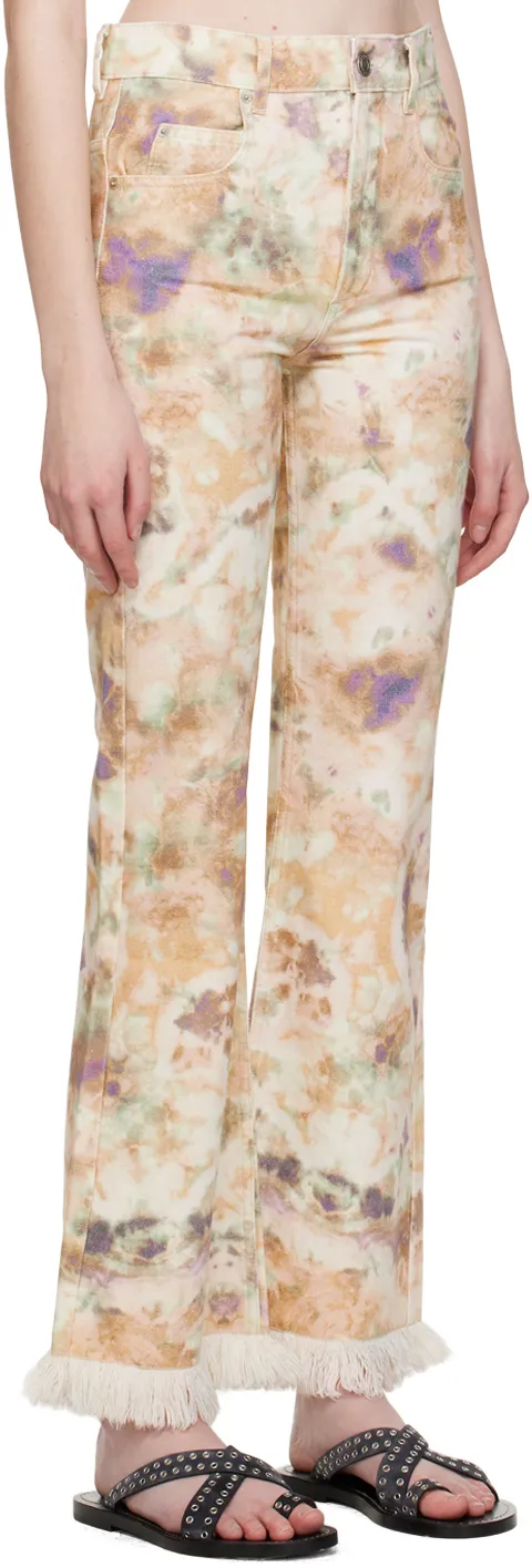 Tie-Dyed Pattern Trousers