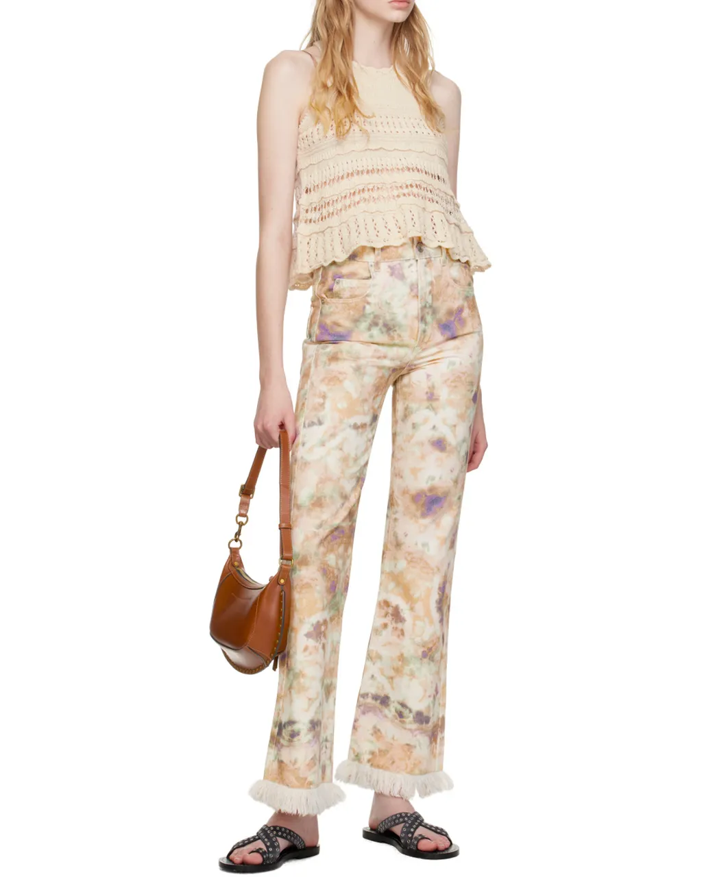 Tie-Dyed Pattern Trousers