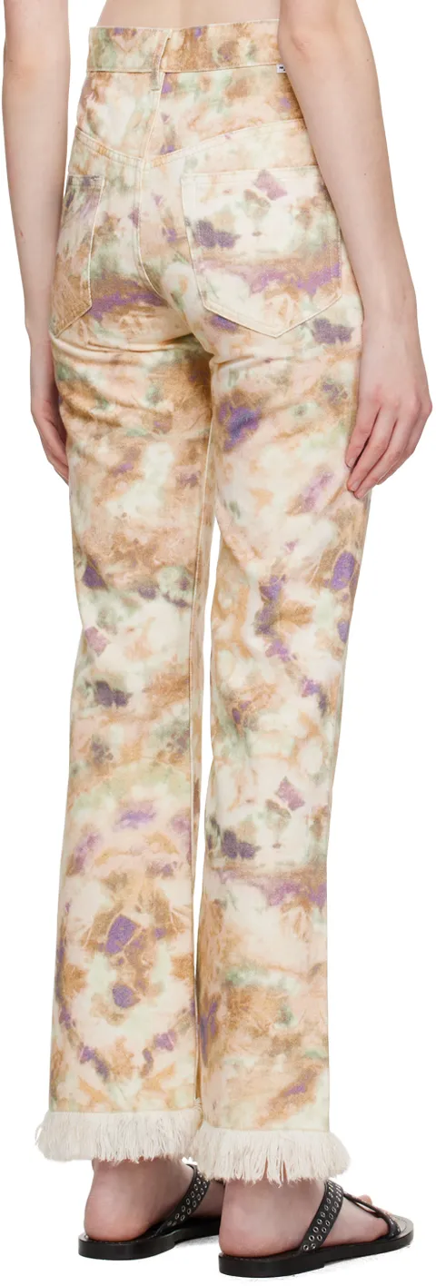 Tie-Dyed Pattern Trousers