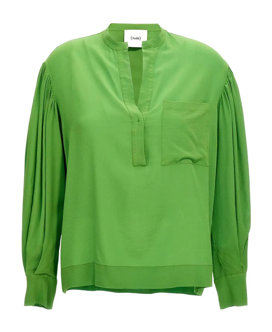 Nude Elegant Bloshirt Top