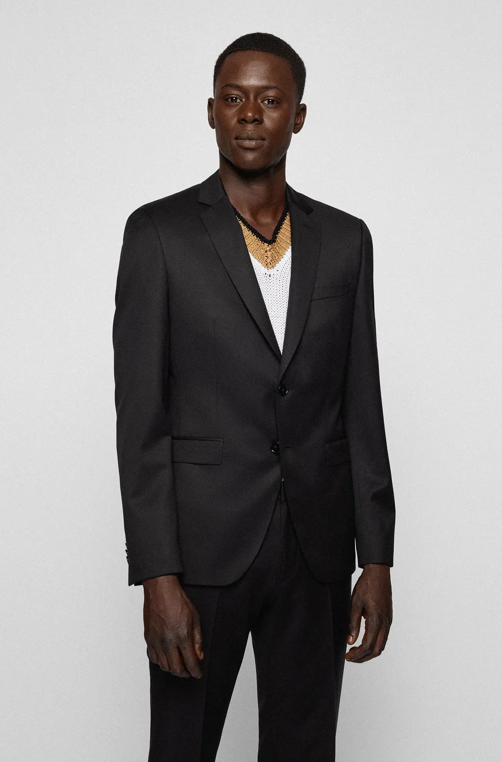 Virgin-Wool Single-Breasted Blazer