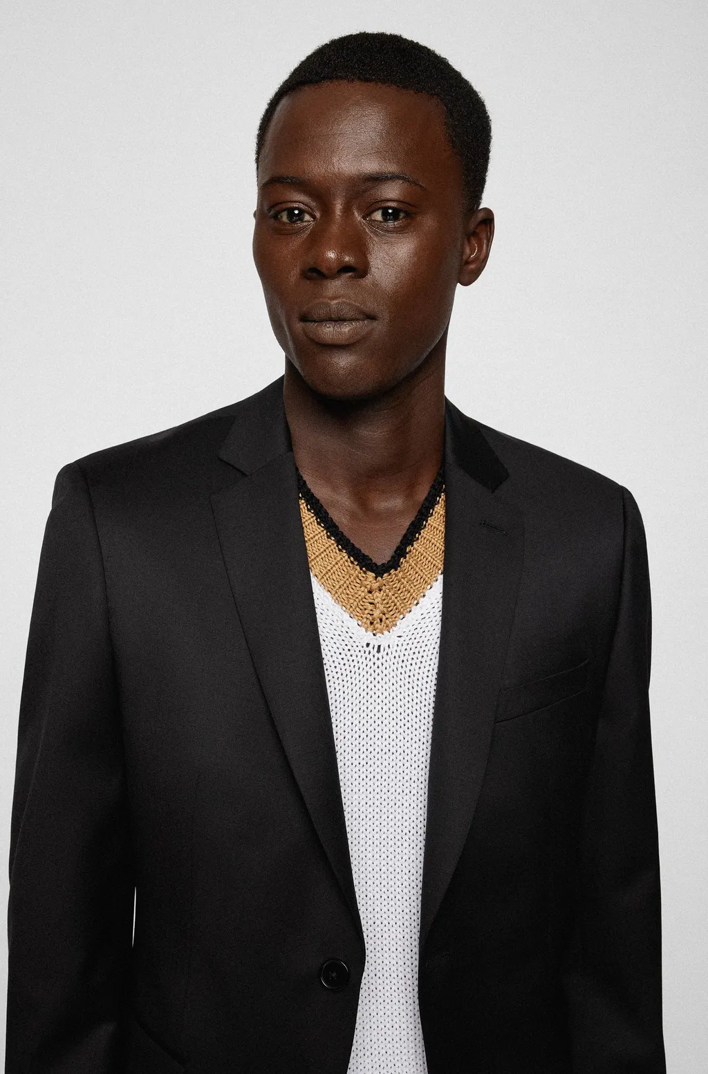 Virgin-Wool Single-Breasted Blazer