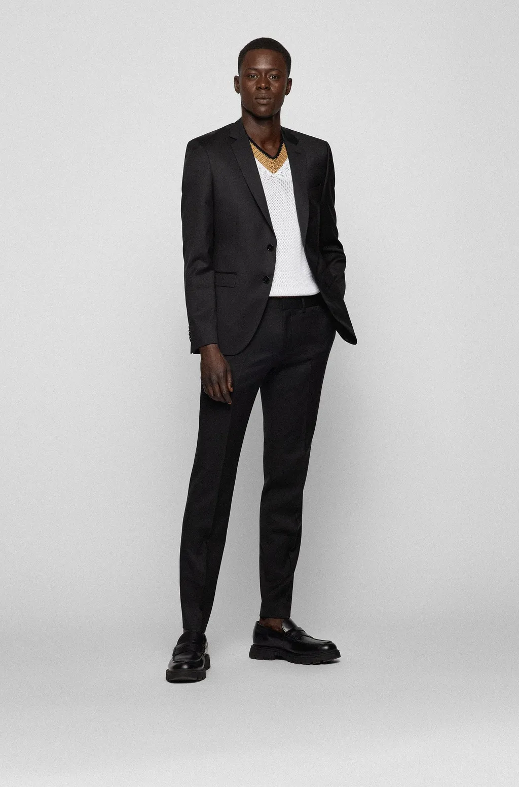 Virgin-Wool Single-Breasted Blazer