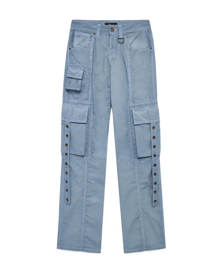 Low-Rise Cargo Jeans