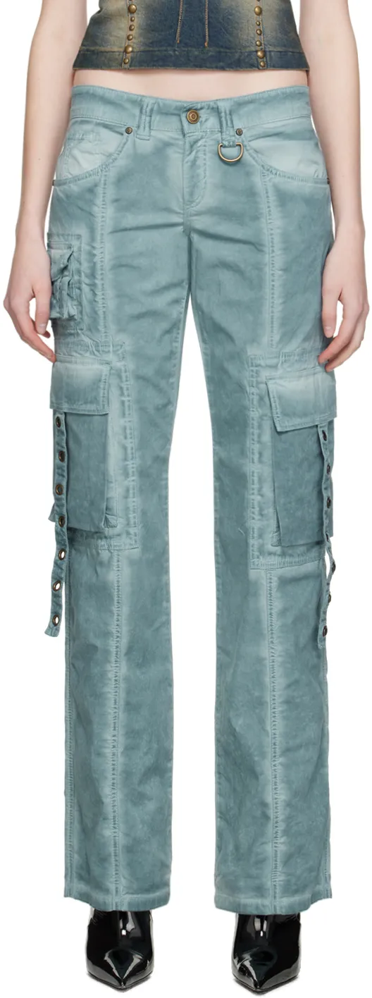 Low-Rise Cargo Jeans