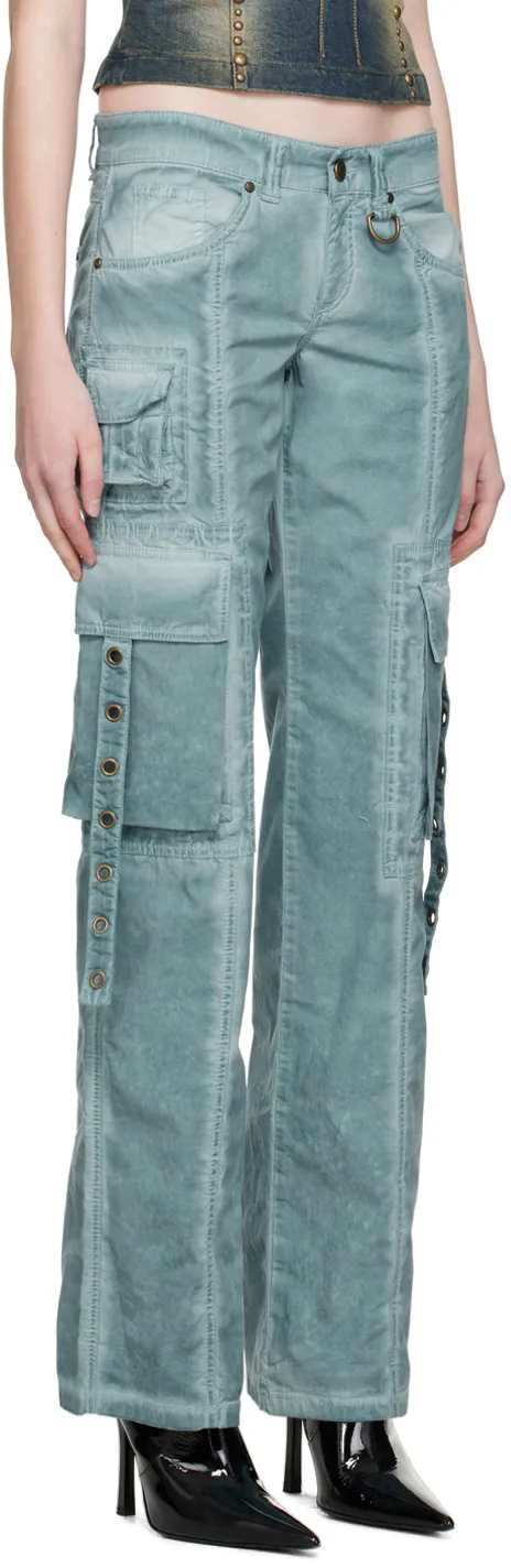 Low-Rise Cargo Jeans