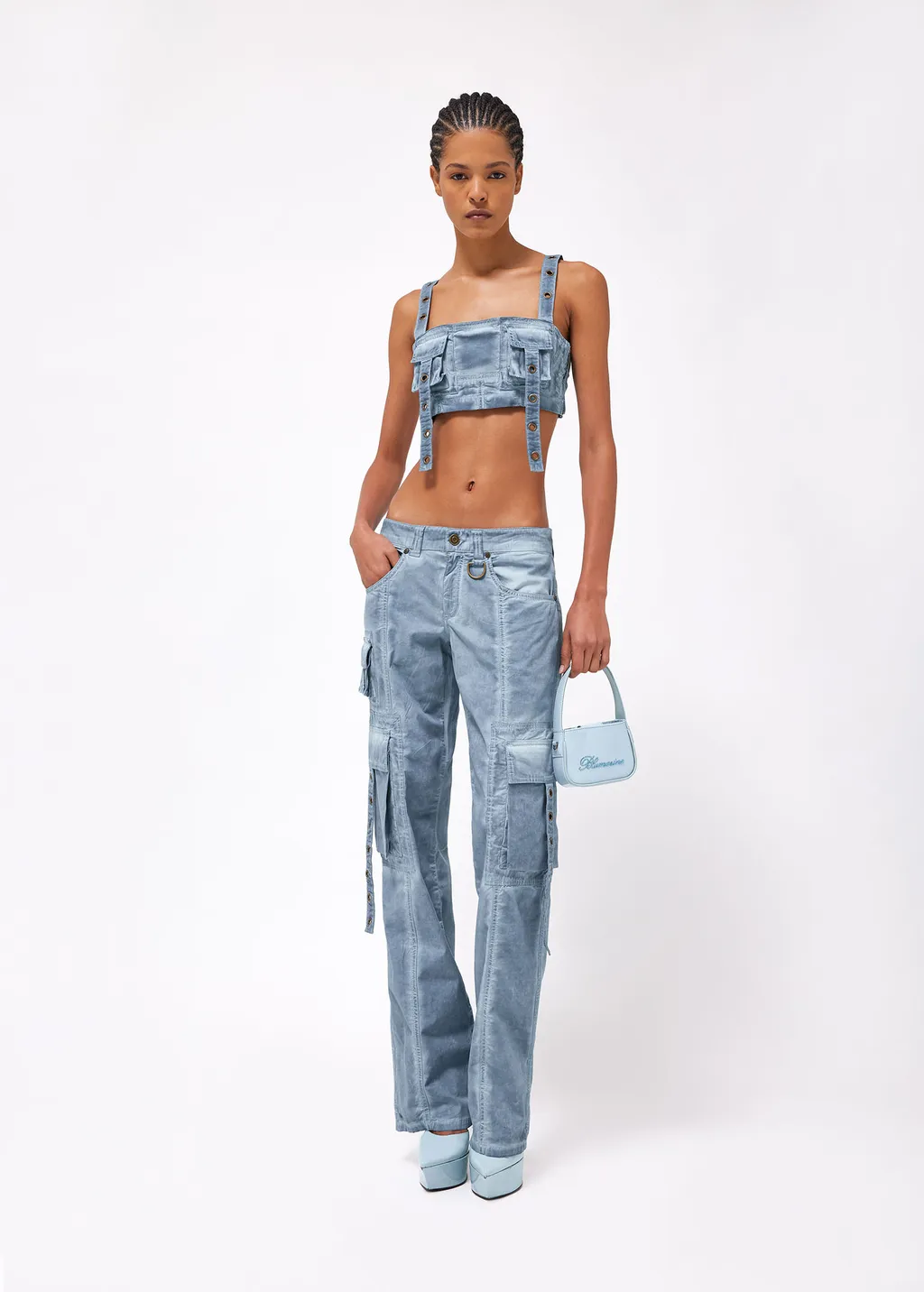 Low-Rise Cargo Jeans