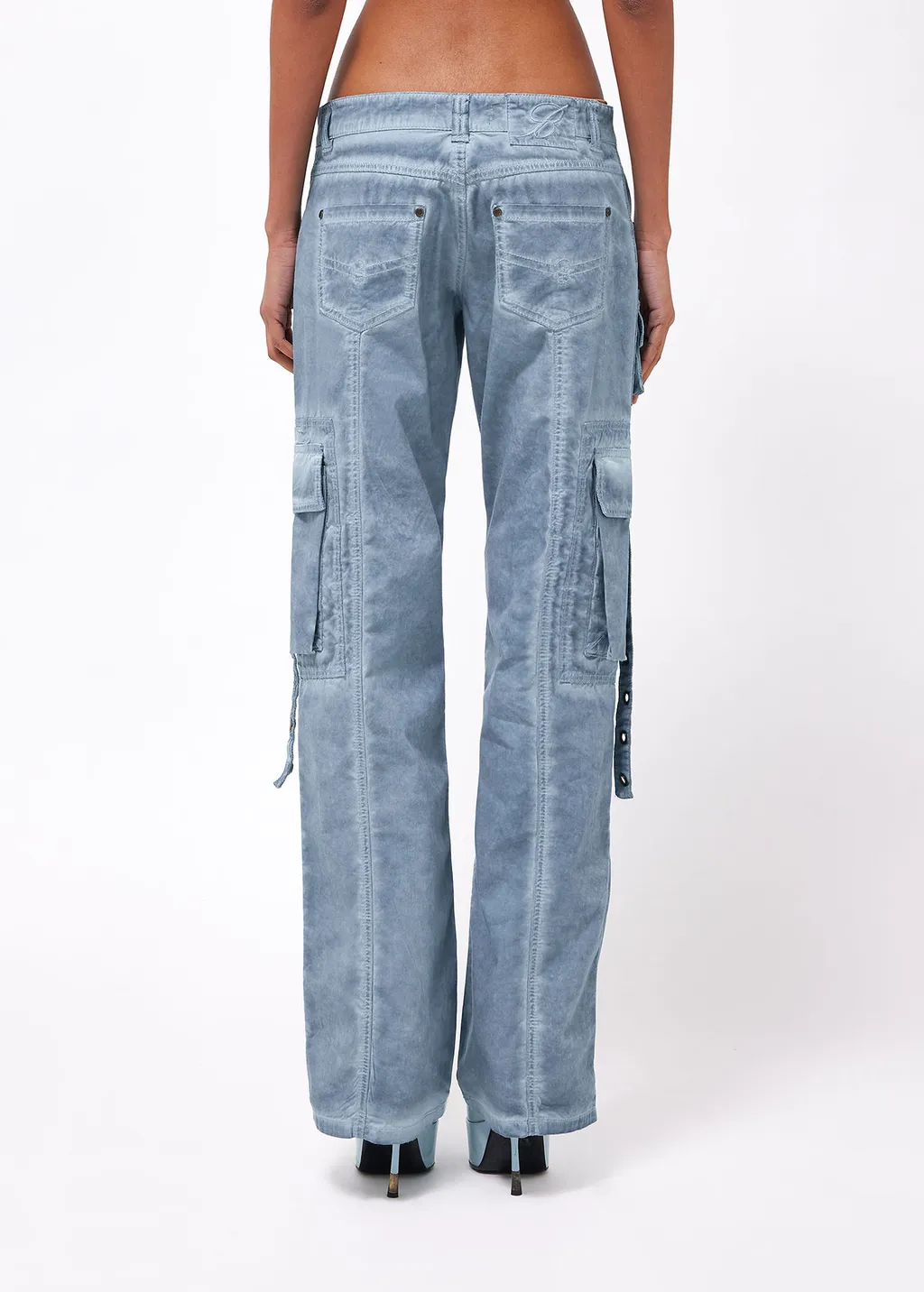 Low-Rise Cargo Jeans
