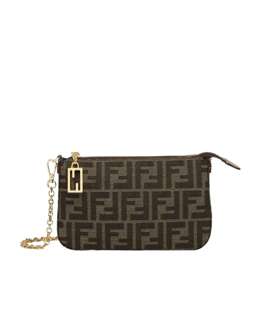 Fendi Logo Detailed Zipped Shoulder Bag
