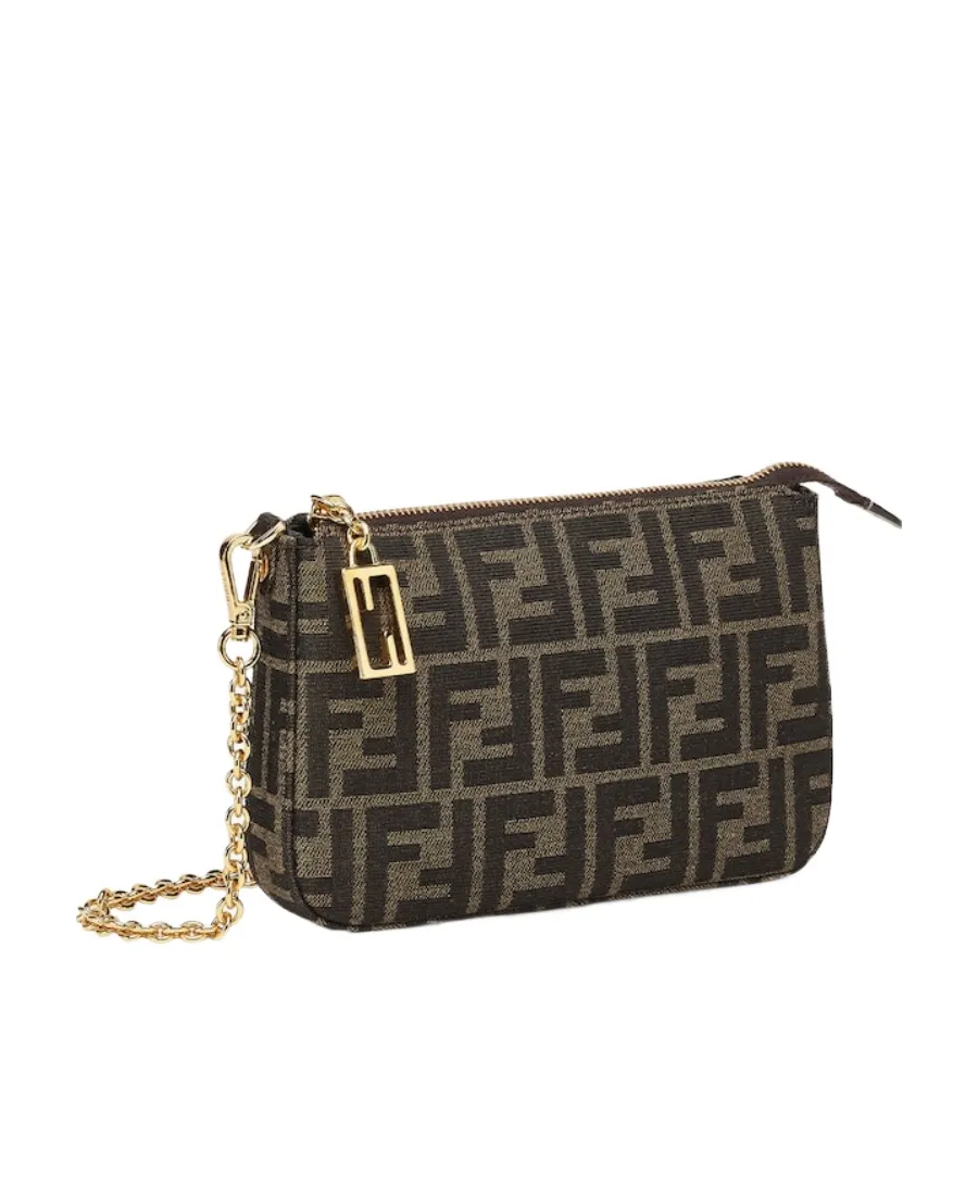 Fendi Logo Detailed Zipped Shoulder Bag