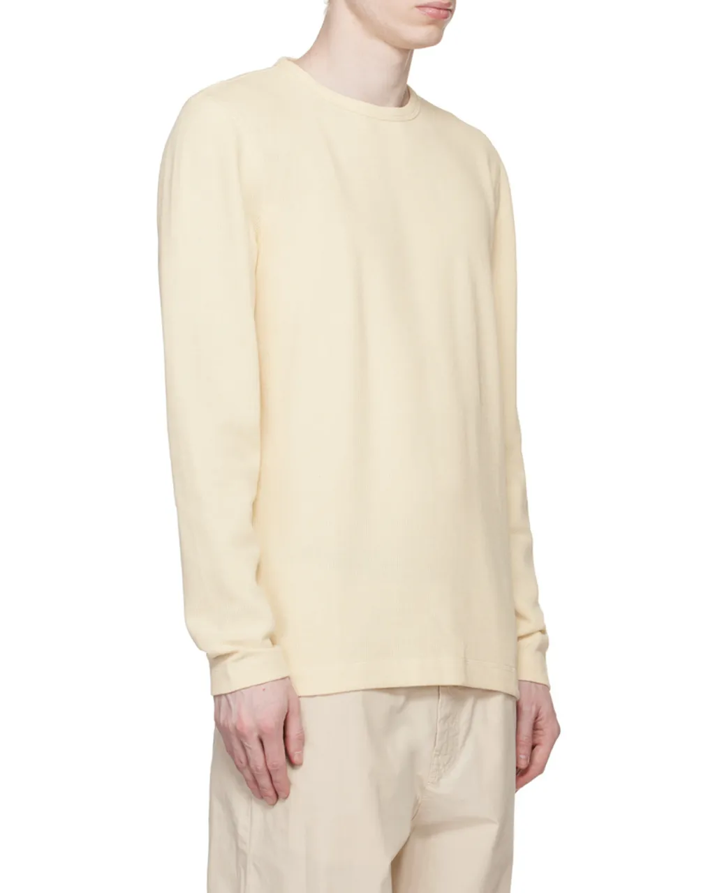 Textured-Finish Round-Neck Jumper