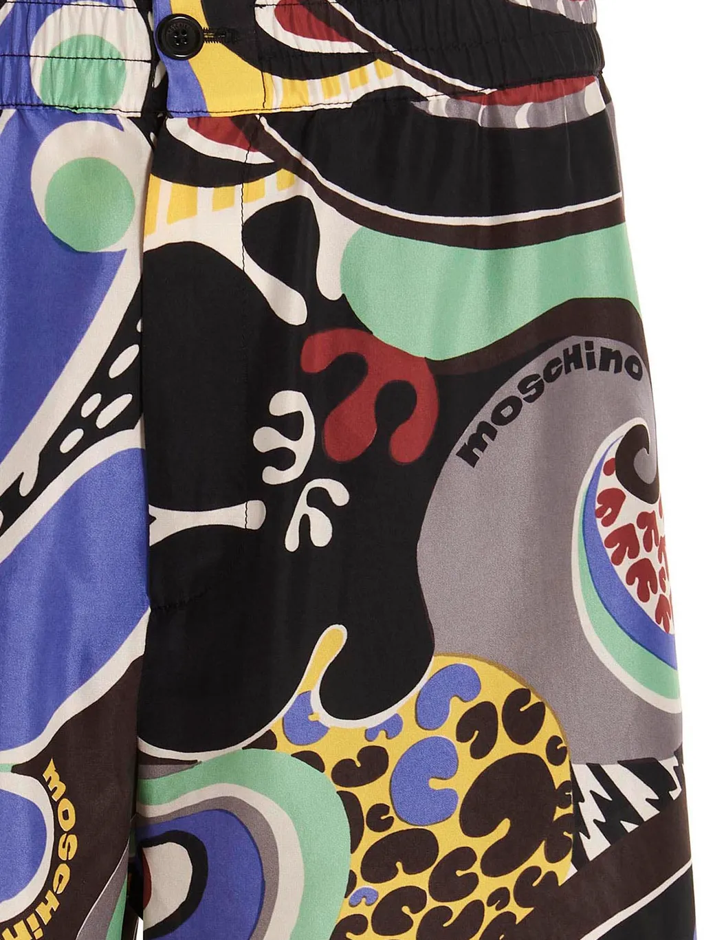 Moschino Graphic Printed High Waist Shorts
