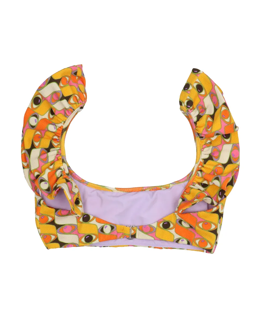 Ruffled Bikini Top