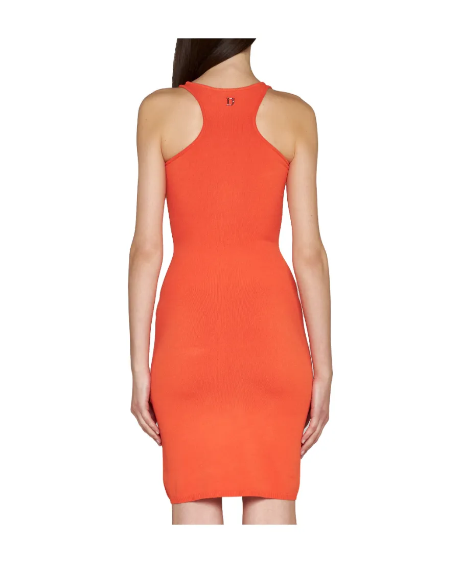 Dsquared2 Cut-Out Detailed Knitted Sleeveless Dress