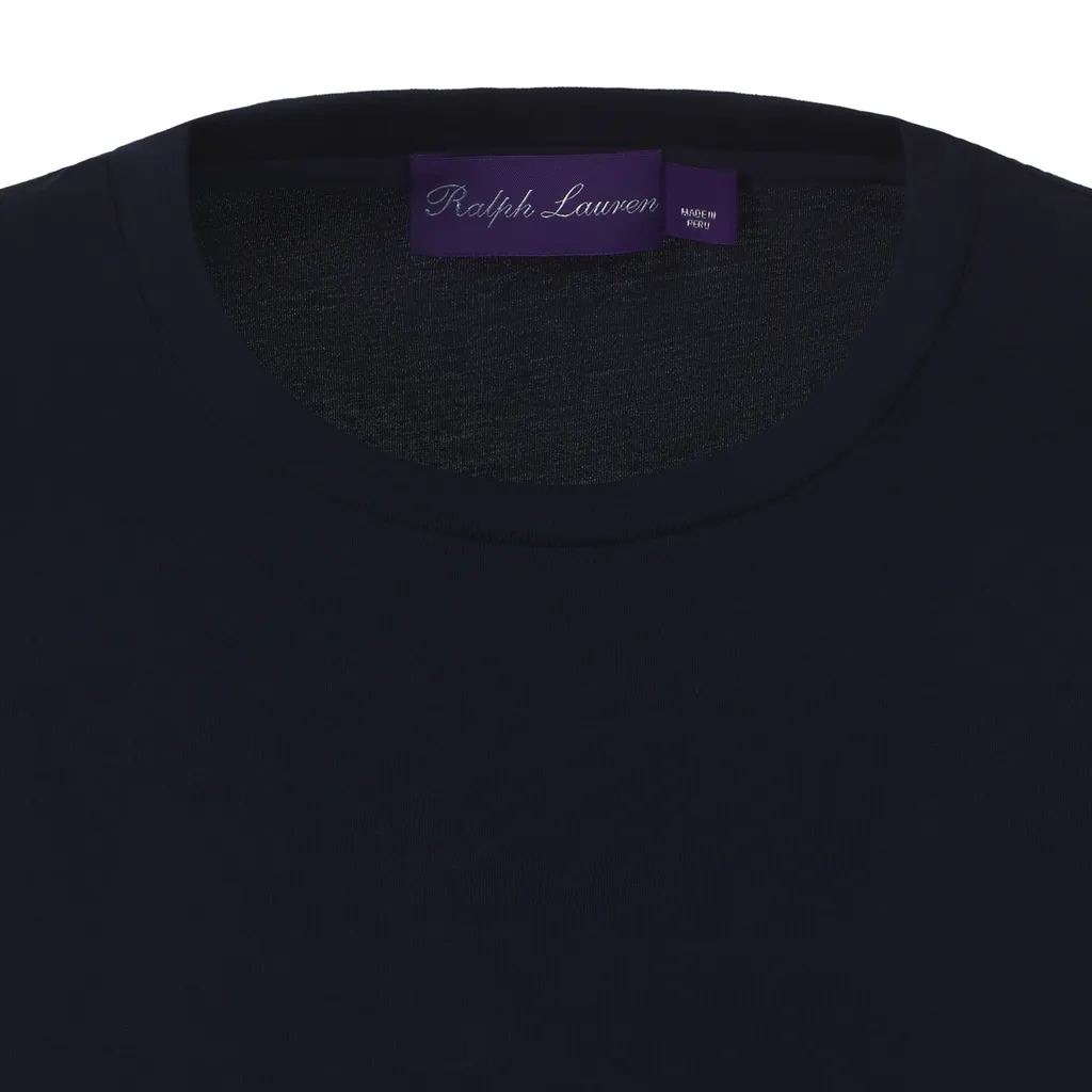 Ralph Lauren Purple Label Logo Embroidered Crewneck T-Shirt