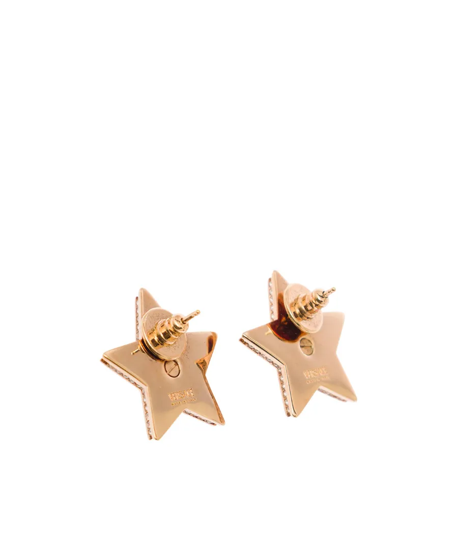Versace Embellished Star Earrings