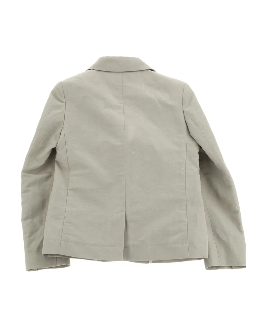 Fendi Kids Logo Embroidered Tailored Blazer