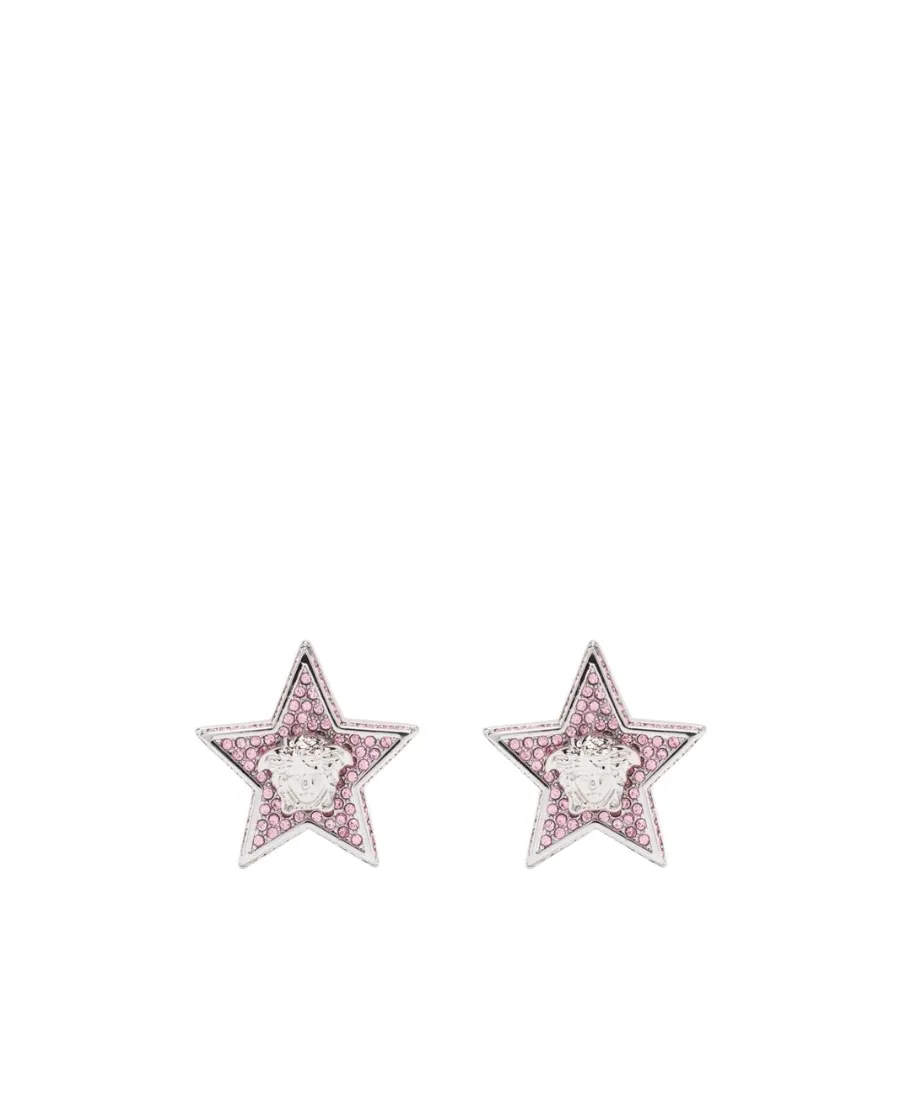 Versace Embellished Star Earrings