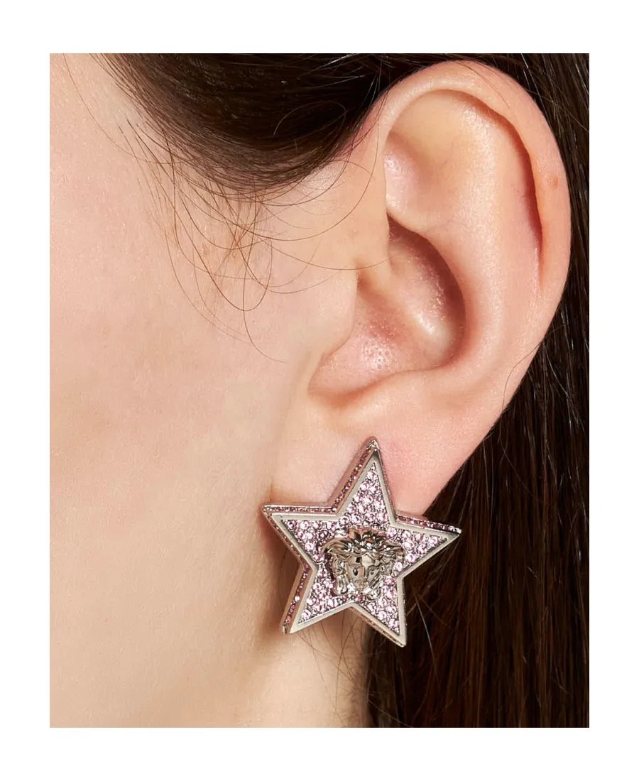 Versace Embellished Star Earrings
