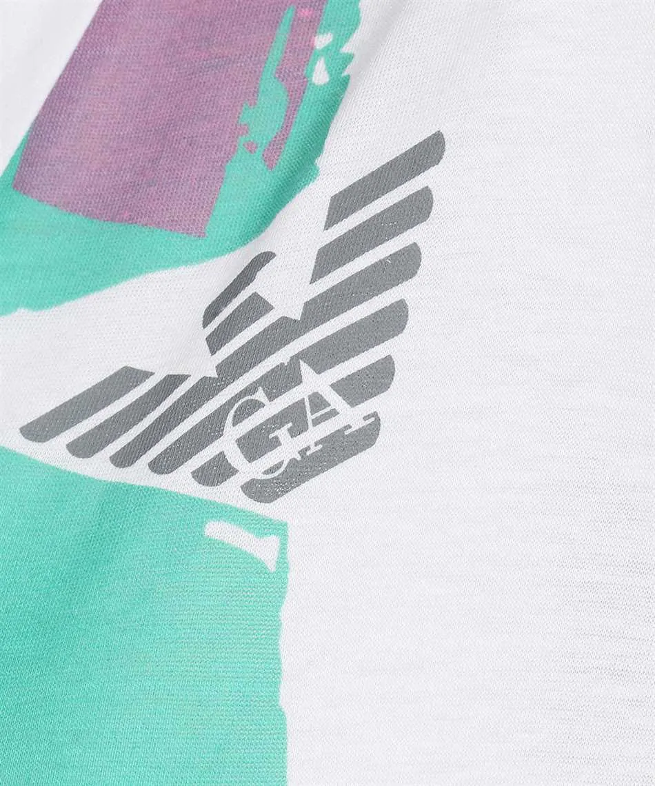 Logo-Print V-Neck T-Shirt