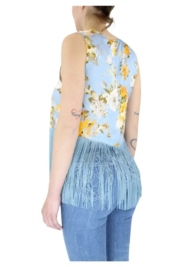 Tassel V-Neck Vest