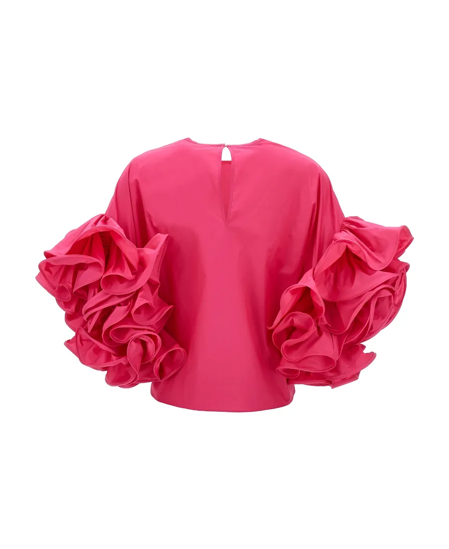 Rochas Ruffled Sleeve Top