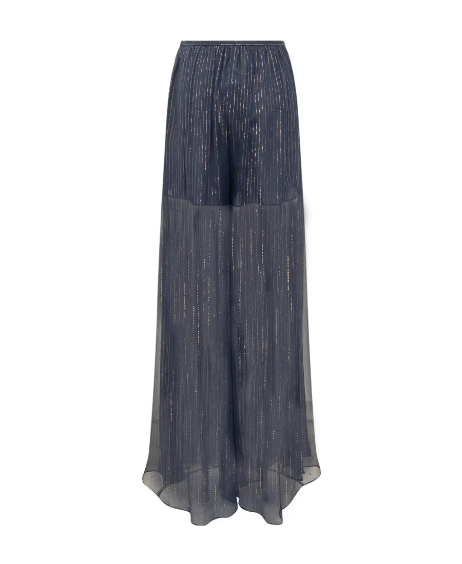 Rochas Sheer Wide Leg Pants