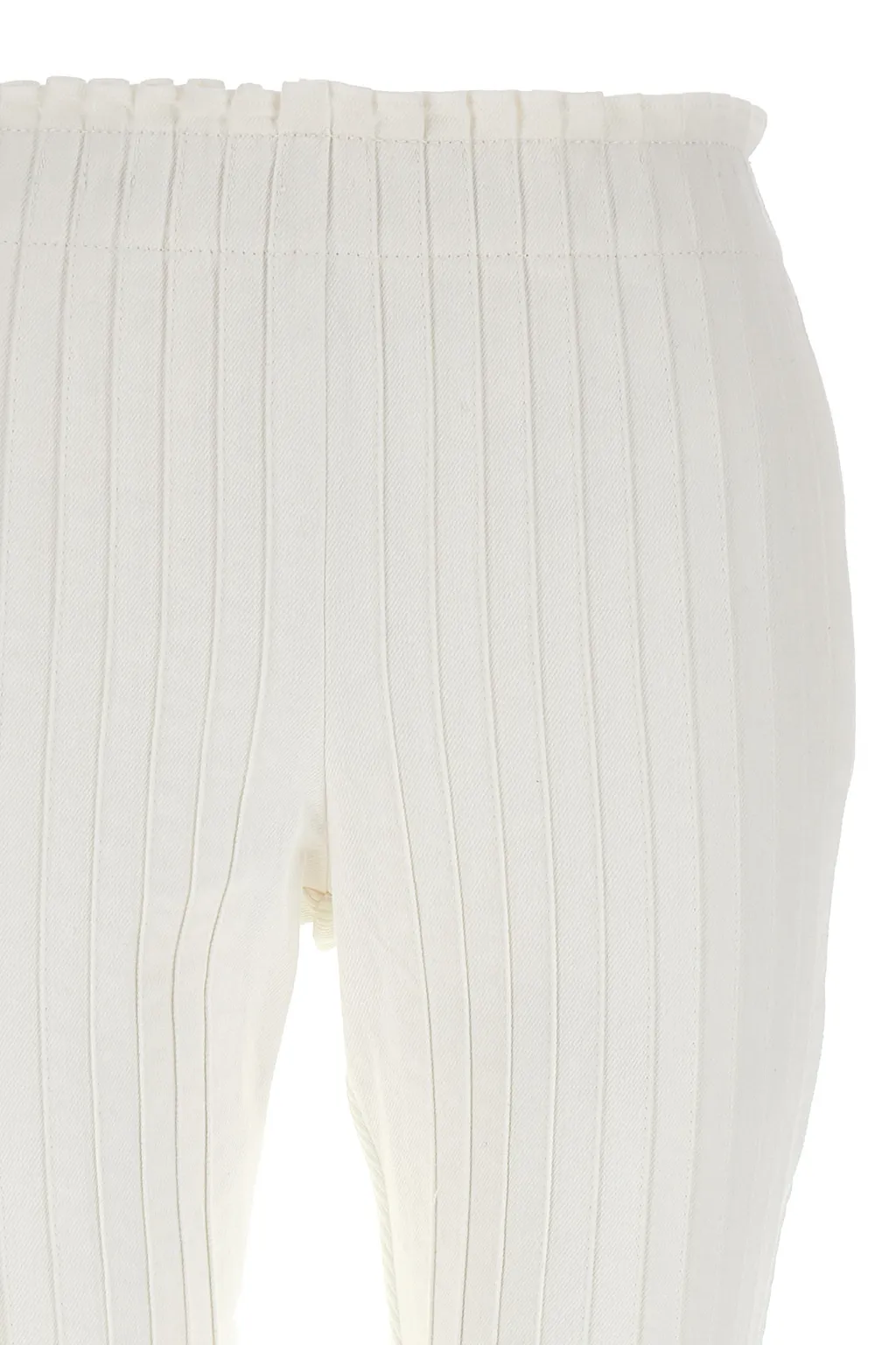 Pleated Cropped Trousers