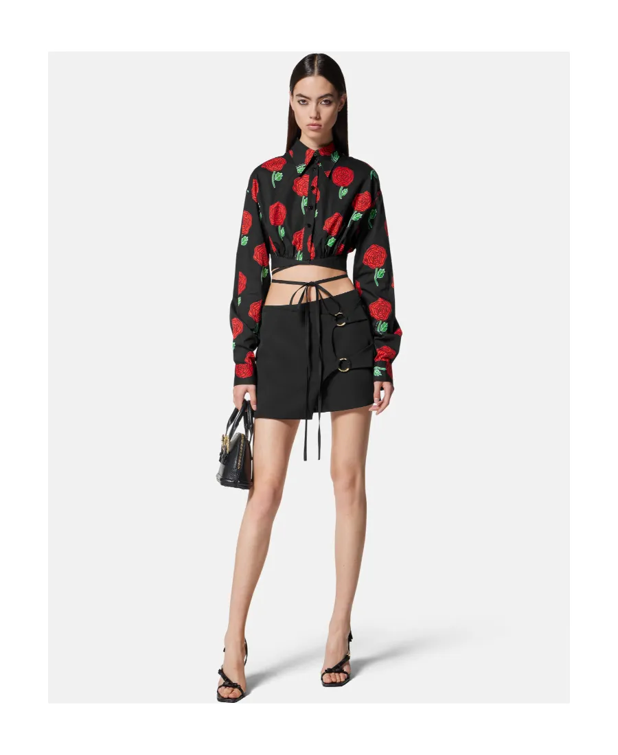 Floral-Print Long-Sleeved Blouse