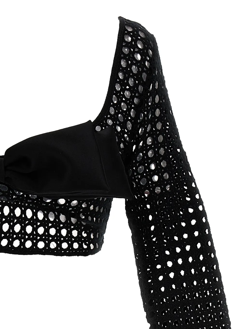 Giambattista Valli Bow Detailed Cropped Top
