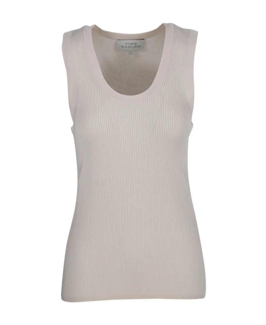 Ribbed-Knit Tank Top