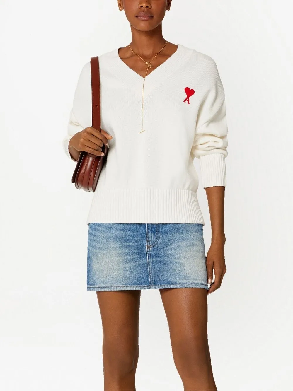 Ami De Coeur V-Neck Jumper