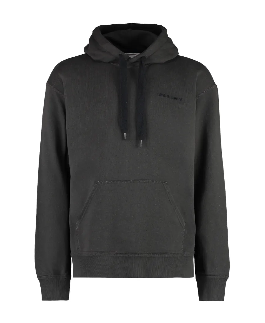 Isabel Marant Logo-Embroidered Drawstring Hoodie