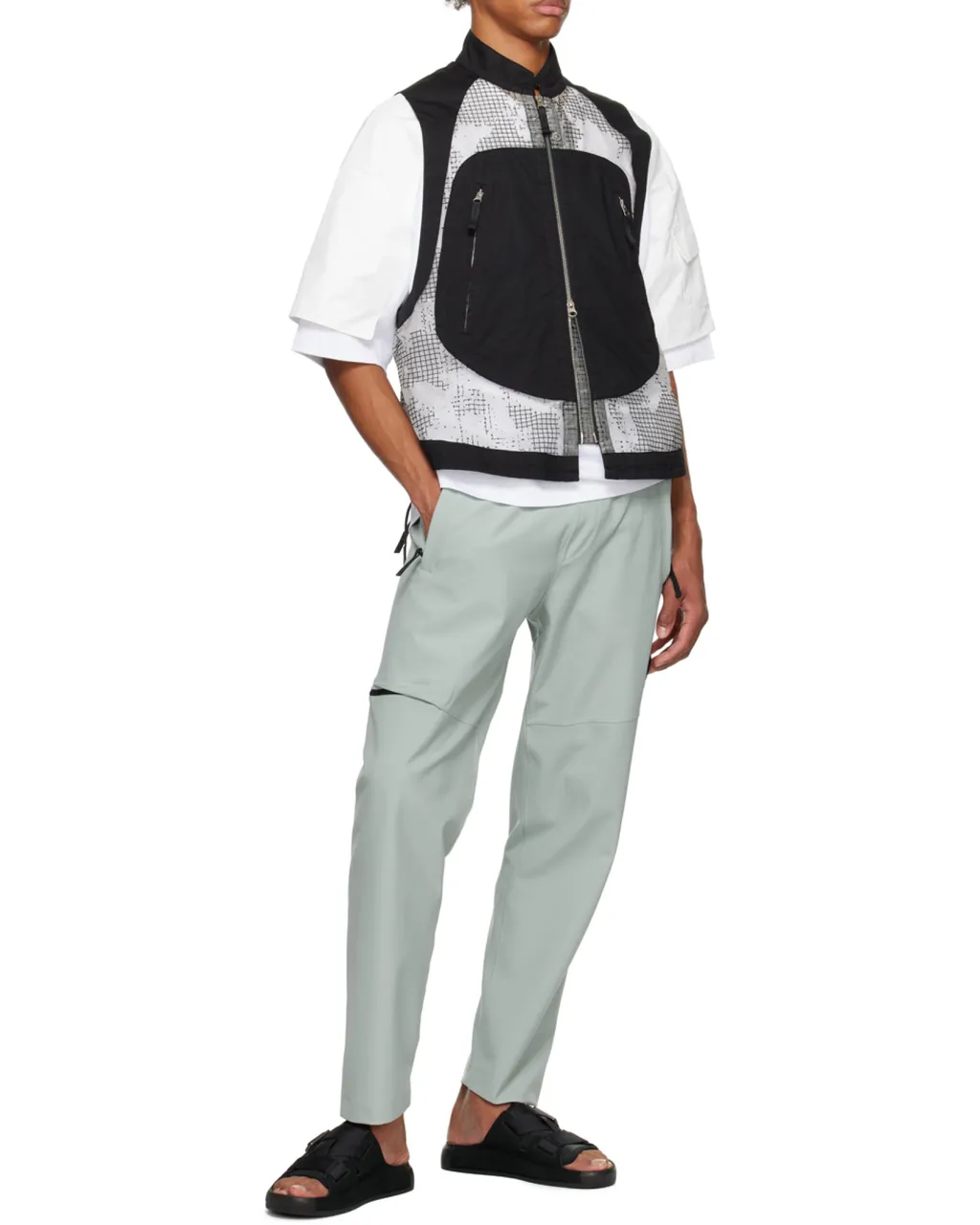 Stone Island Shadow Project Mesh Panelled Zipped Vest