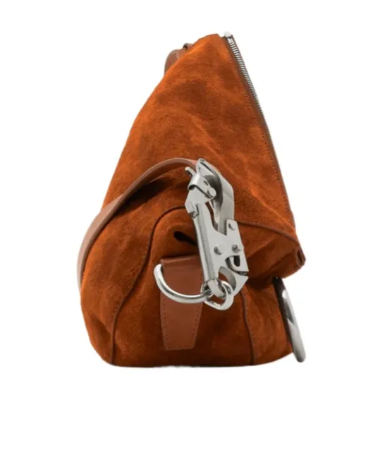 Burberry Ring-Detailed Zipped Shoulder Bag