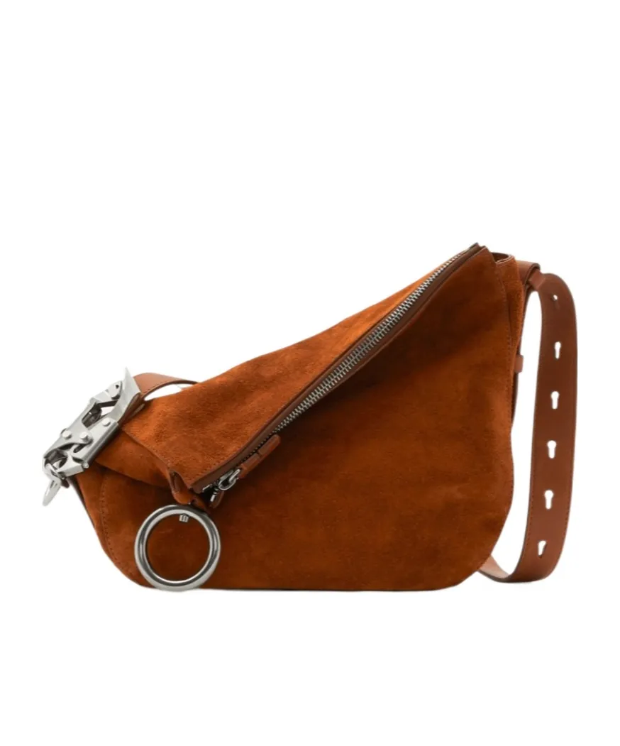 Burberry Ring-Detailed Zipped Shoulder Bag