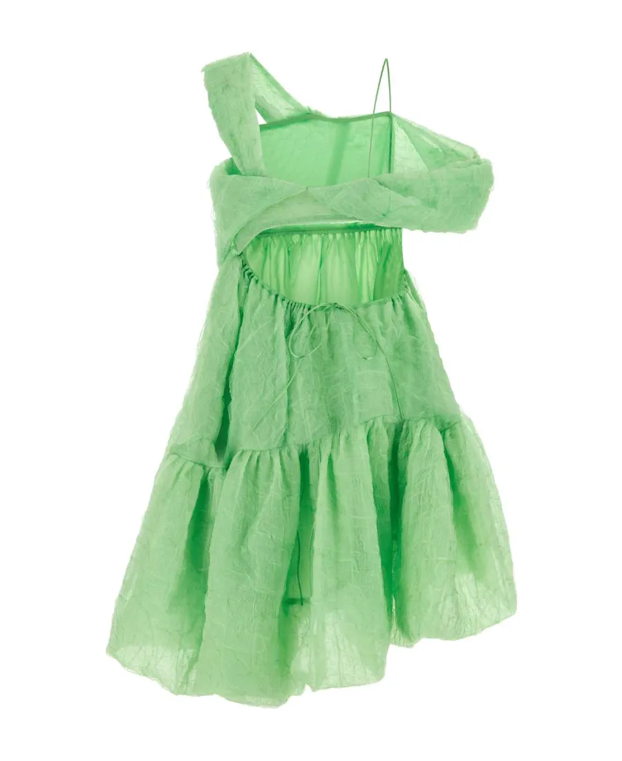 Cecilie Bahnsen Soon Off-Shoulder Asymmetric Dress