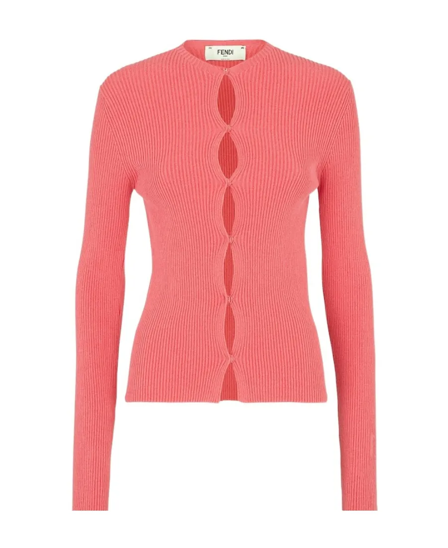 Fendi Cut-Out Knit Top