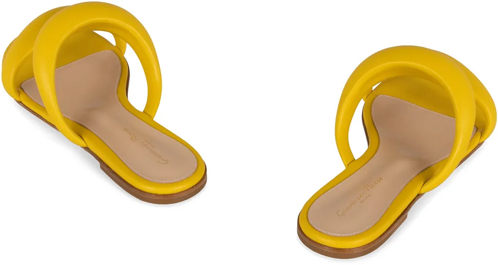 Gianvito Rossi	Double Strap Slip-On Sandals