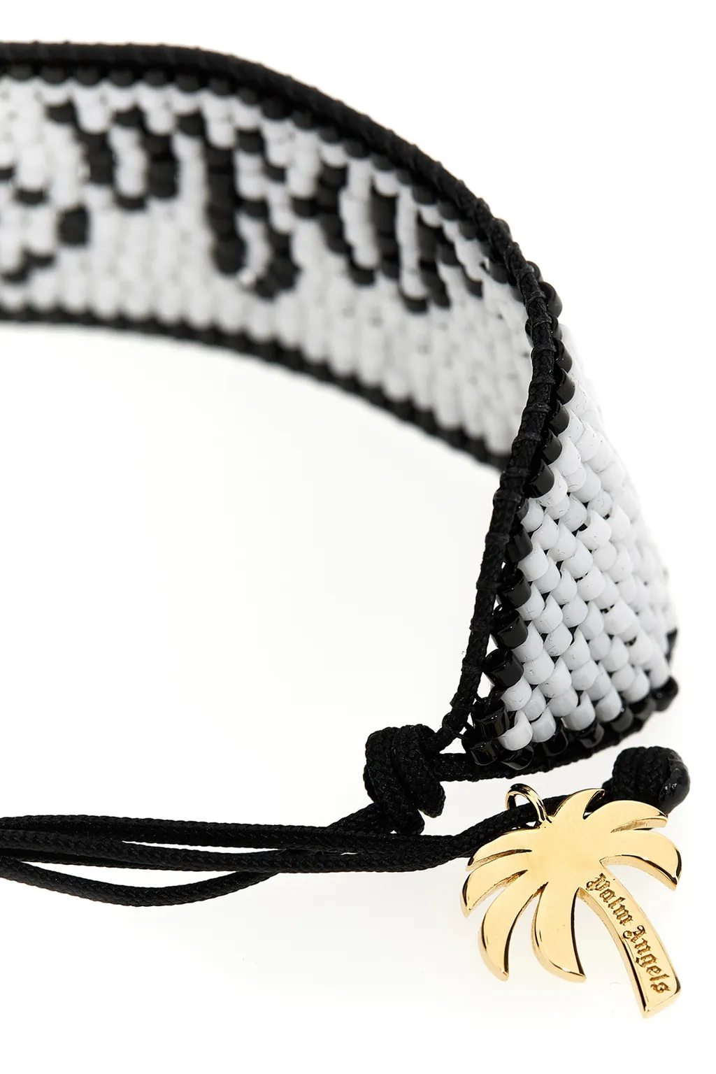 Palm Angels Palm Plaque Beaded Bracelet