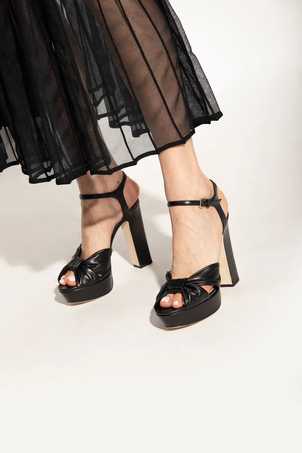 Jimmy Choo Heloise Knotted Platform Sandals