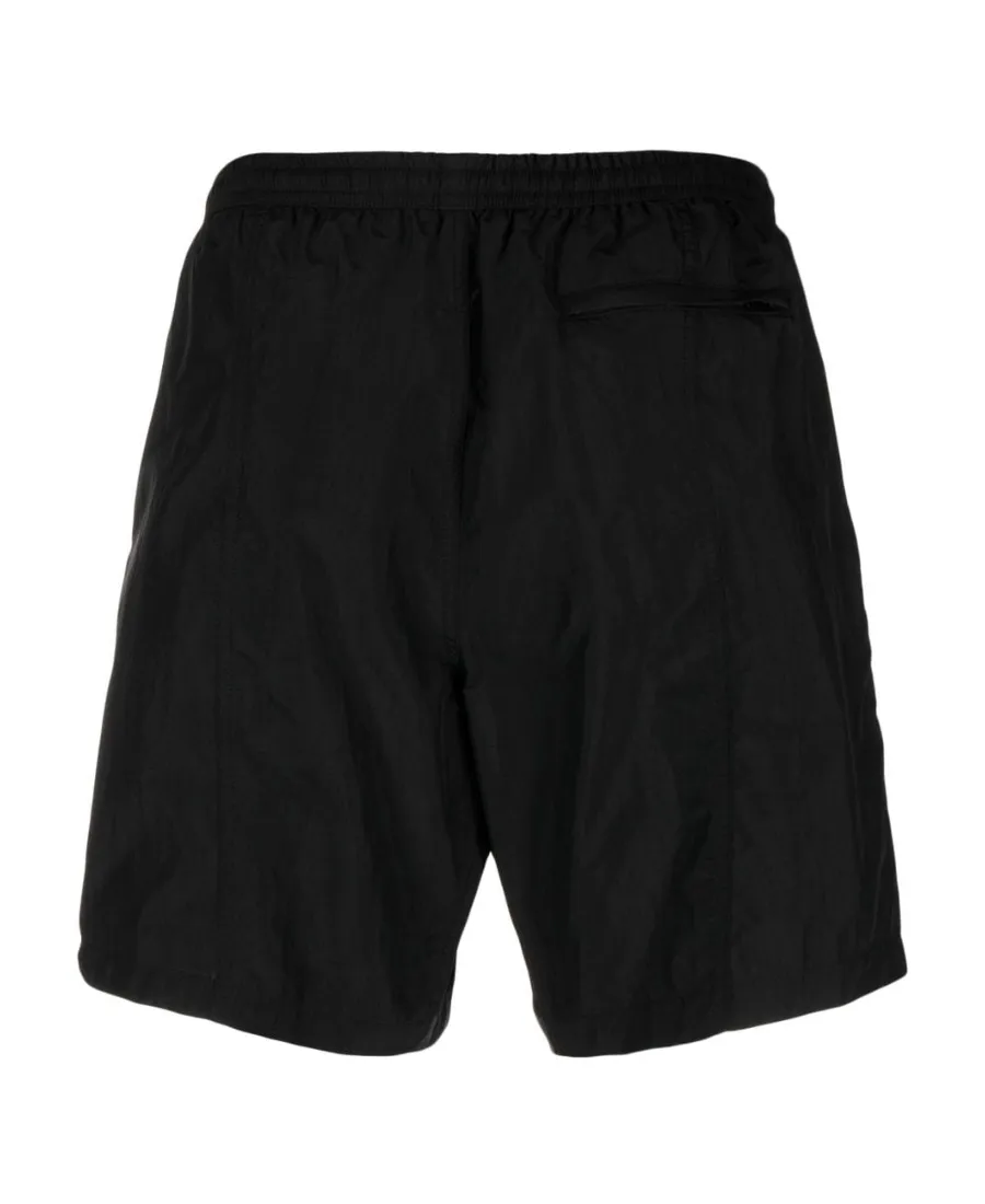 Ami Paris Logo-Embroidered Elasticated Waistband Swim Shorts