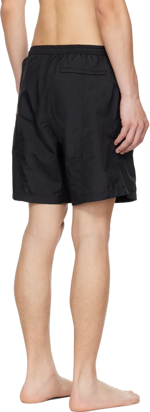 Ami Paris Logo-Embroidered Elasticated Waistband Swim Shorts