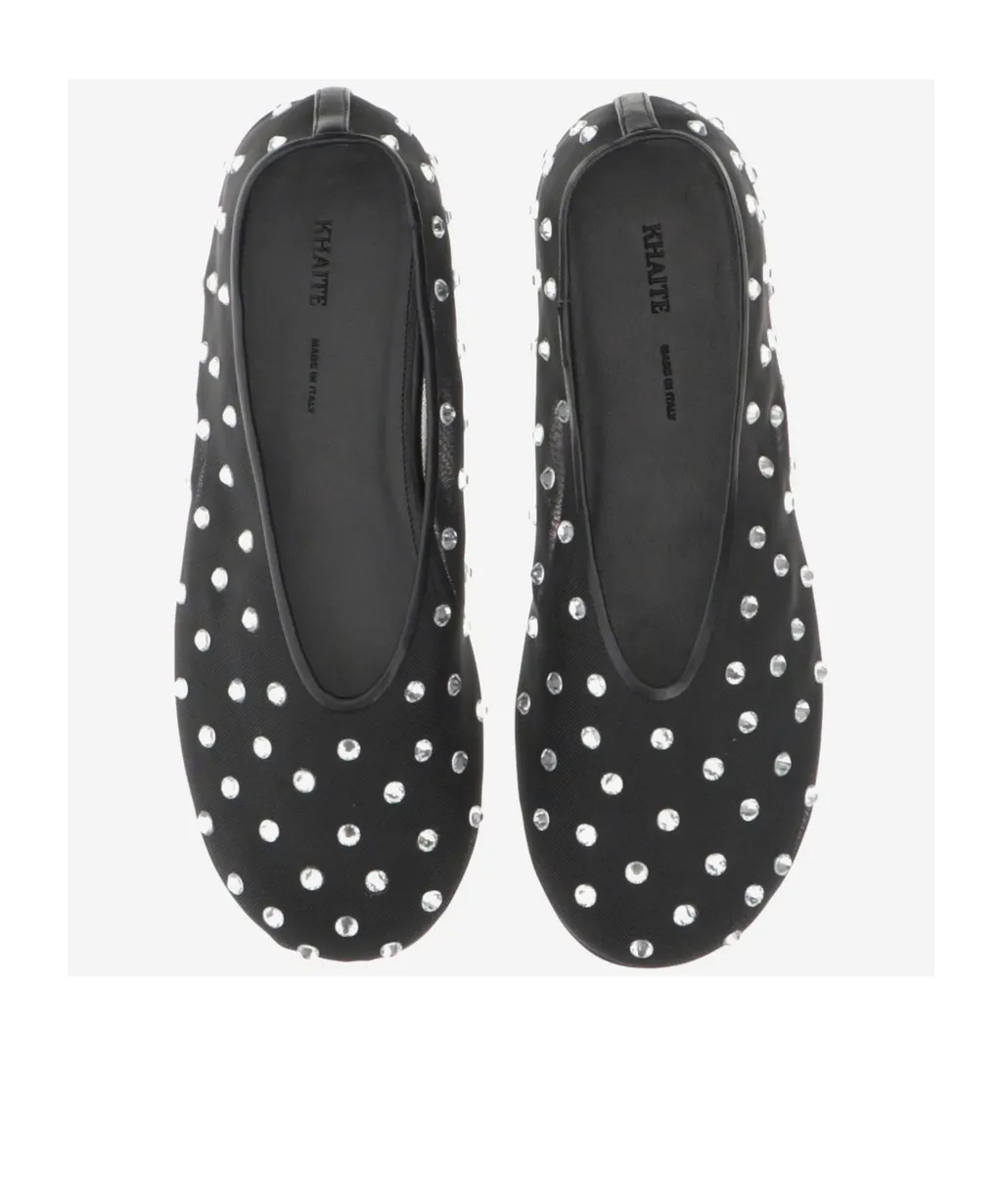 Khaite The Marcy Embellished Ballet Shoes