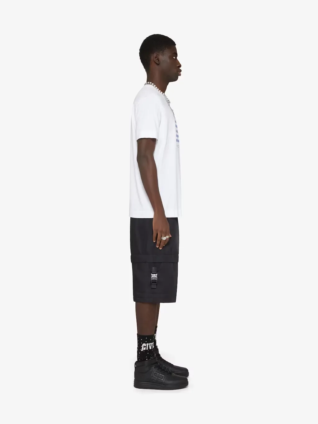4G Stars Slim Fit T-Shirt In Cotton