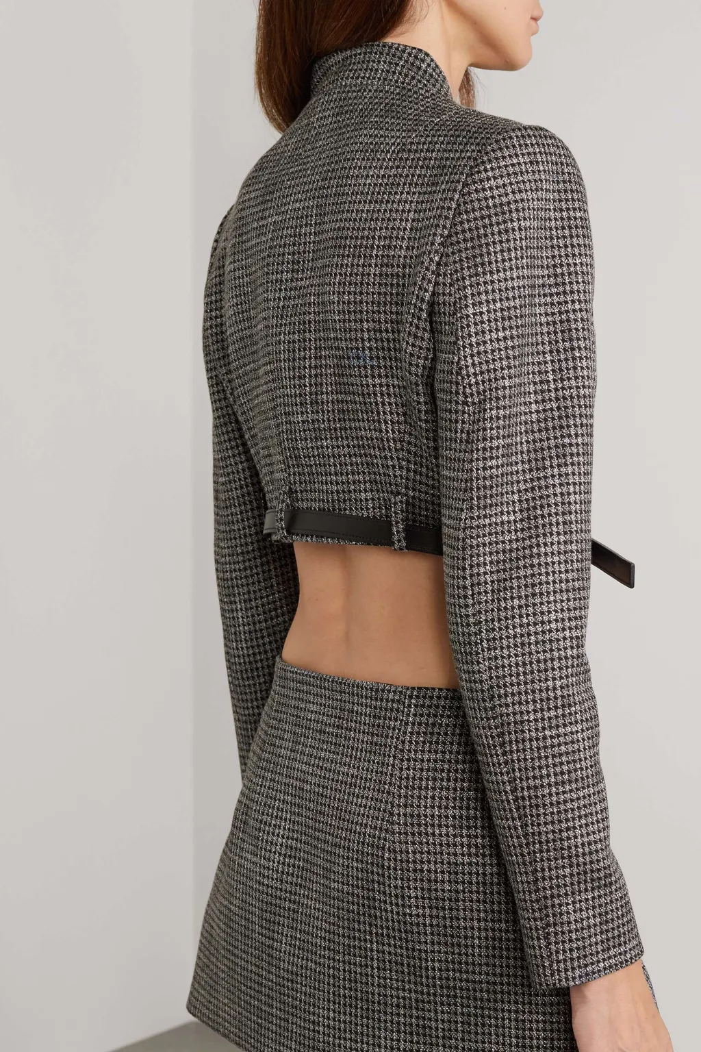 Short Checked Casual Coat