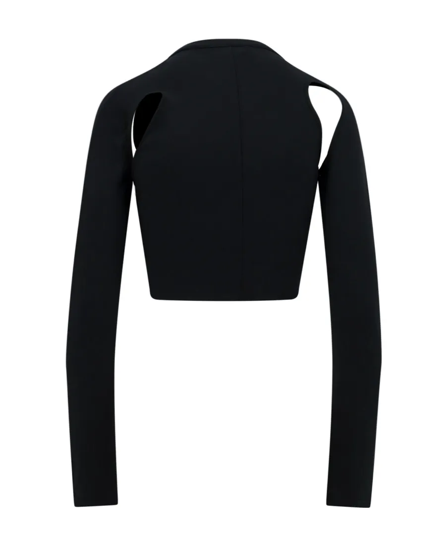 Off-White Logo Printed Cut-Out Top