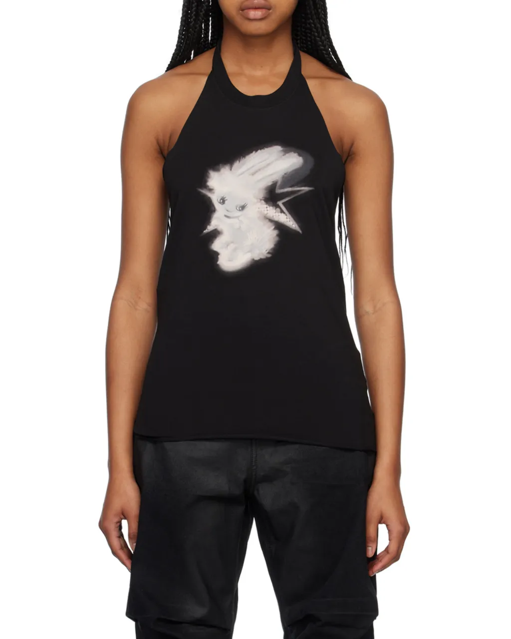 Monster Print Neck Blouse