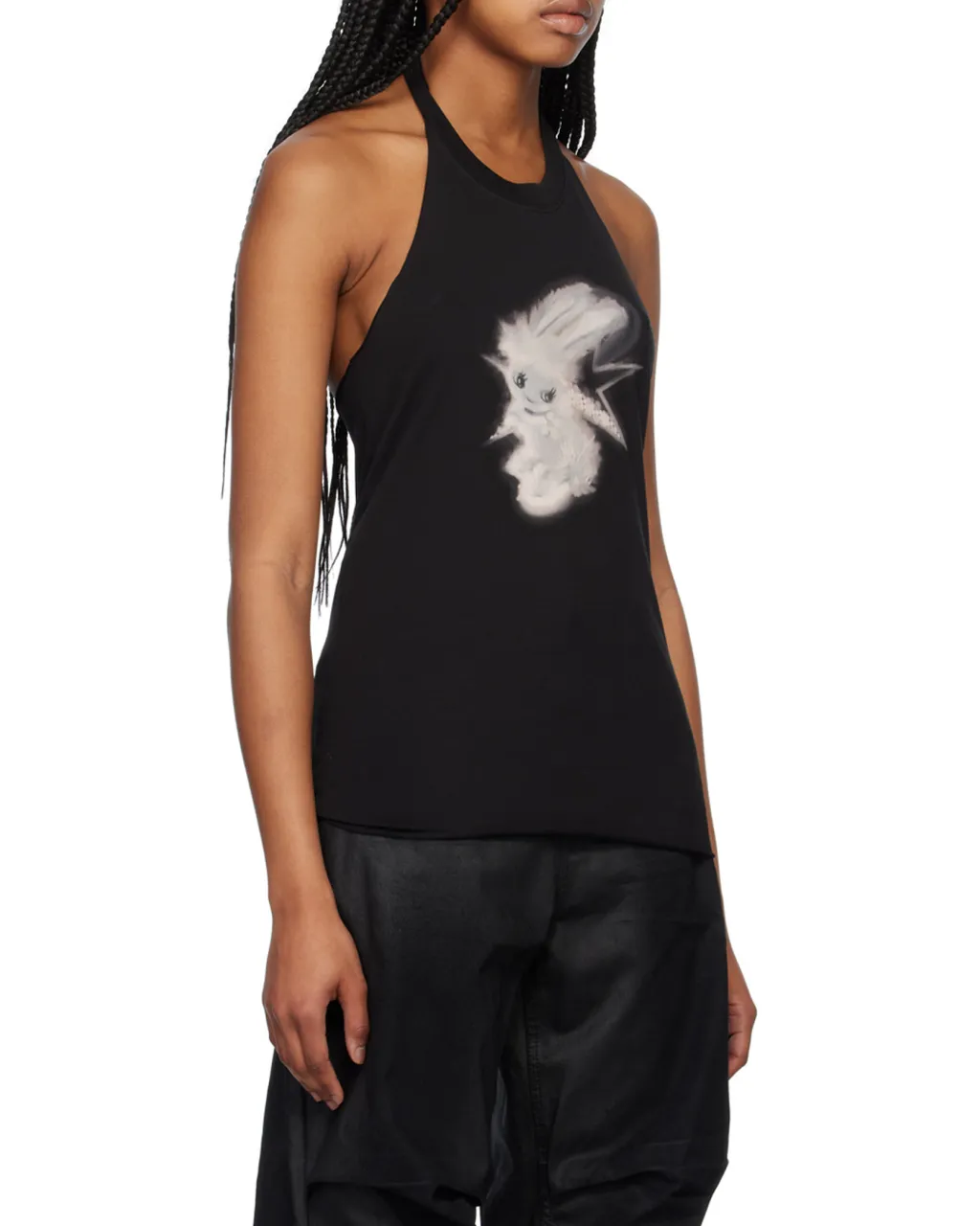 Monster Print Neck Blouse