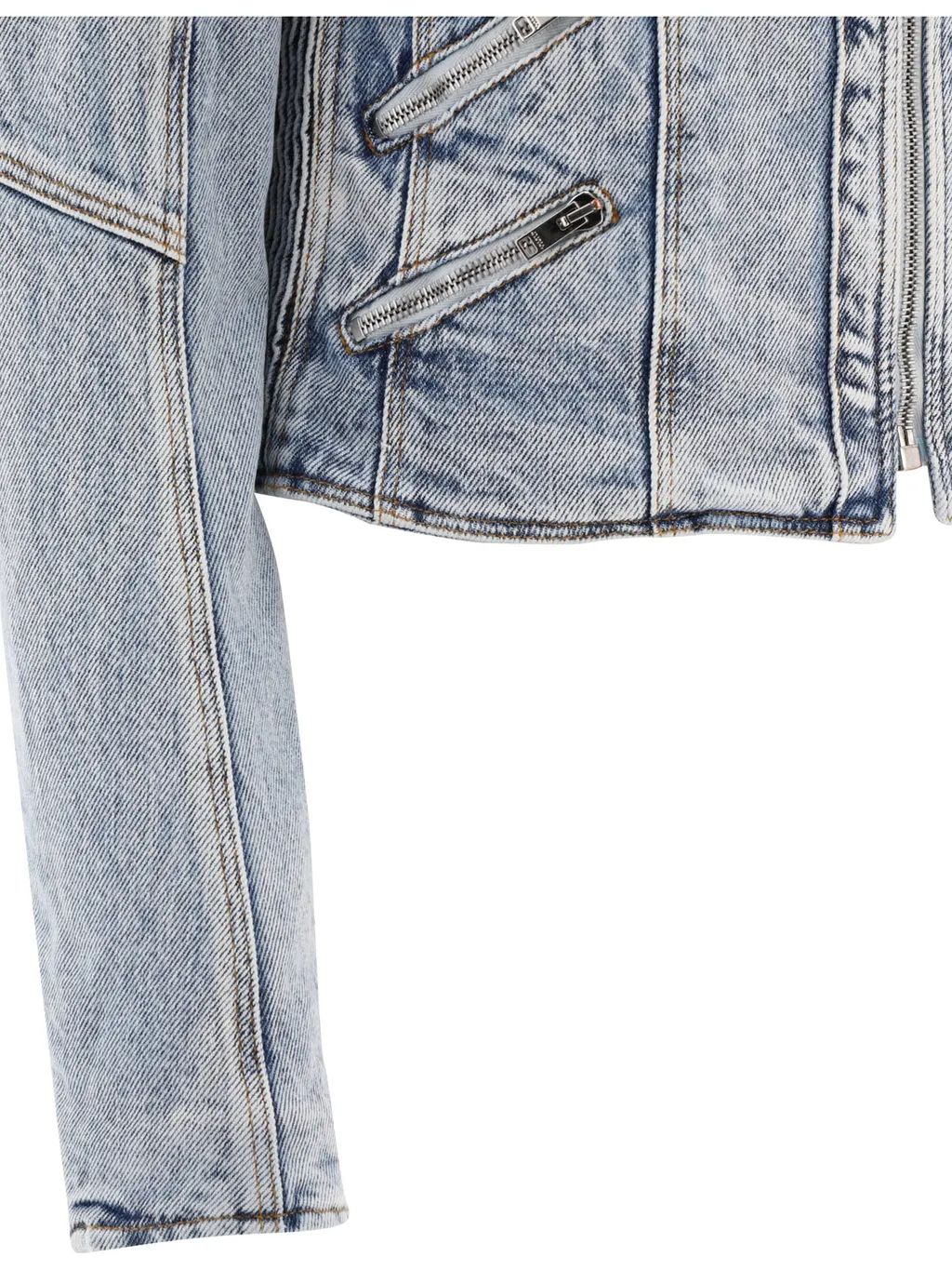 Leys Band-Collar Denim Jacket